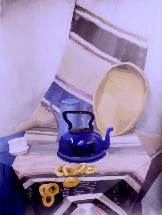 Still Life With a Blue Kettle